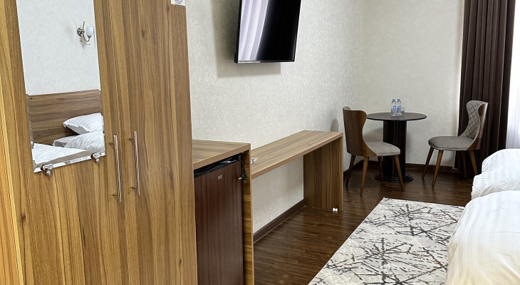 Twin room with shower