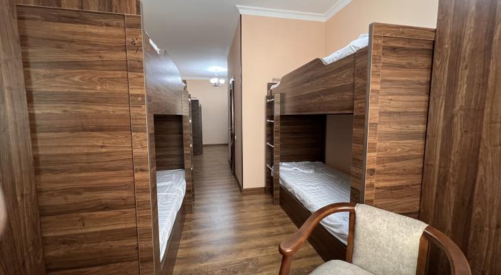 8-bed shared room for men.